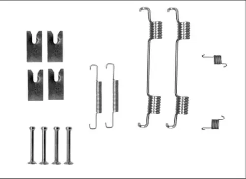 TEXTAR TEXTAR (97043100) 1x Accessory Kit, parking brake shoes 