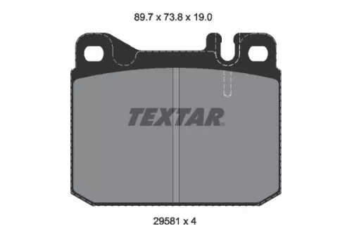 TEXTAR TEXTAR 2958105 1x TEXTAR 2958105 Brake Pad Set 