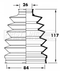 FIRST LINE FIRST LINE FCB6012  FIRST LINE Drive Shaft Cv Boot Kit 