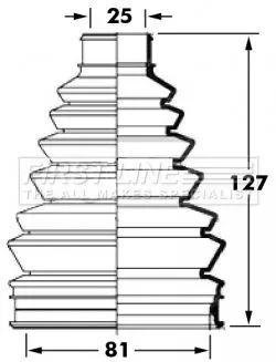  FIRST LINE Drive Shaft Cv Boot Kit