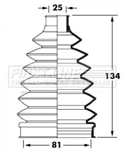 FIRST LINE FIRST LINE FCB6028  FIRST LINE Drive Shaft Cv Boot Kit 