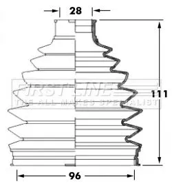 FIRST LINE FIRST LINE FCB6032  FIRST LINE Drive Shaft Cv Boot Kit 