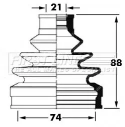  FIRST LINE Drive Shaft Cv Boot Kit