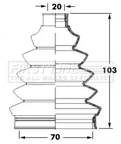 FIRST LINE FIRST LINE FCB6047  FIRST LINE Drive Shaft Cv Boot Kit 
