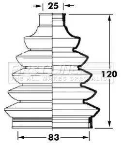 FIRST LINE FIRST LINE (FCB6048) Bellow Kit, drive shaft 