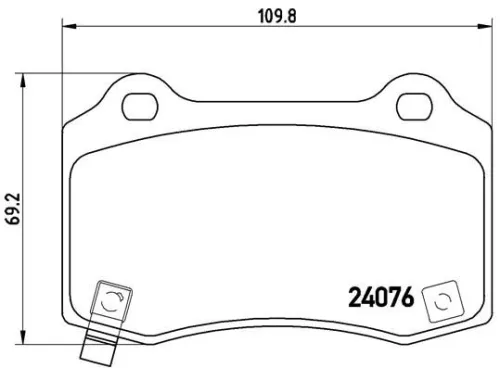 ABS ABS (11024) ABS 11024 Brake Pad Set 