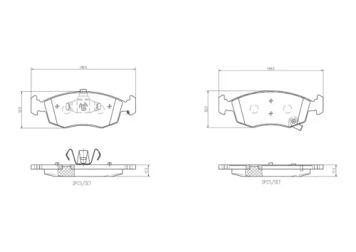 ABS ABS (11031) ABS 11031 Brake Pad Set 