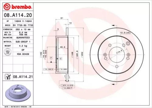 ABS ABS (11421) Front ABS Brake Disc 