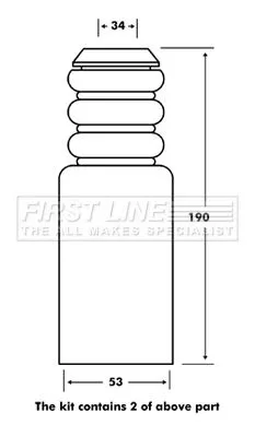FIRST LINE FIRST LINE FPK7068  FIRST LINE Dust Cover Kit shock absorber 