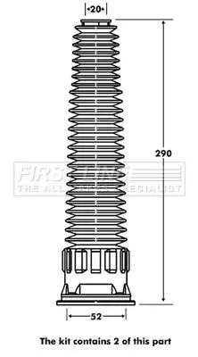 FIRST LINE FIRST LINE FPK7070  FIRST LINE Dust Cover Kit shock absorber 