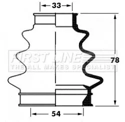  FIRST LINE Drive Shaft Cv Boot Kit