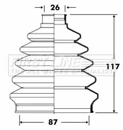 FIRST LINE FIRST LINE FCB6077  FIRST LINE Drive Shaft Cv Boot Kit 