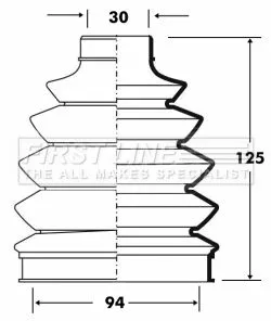  FIRST LINE Drive Shaft Cv Boot Kit