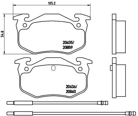 ABS ABS (61029) ABS 61029 Brake Pad Set 