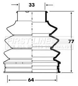 FIRST LINE Drive Shaft Cv Boot Kit