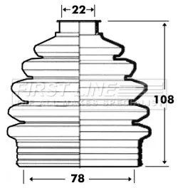  FIRST LINE Drive Shaft Cv Boot Kit