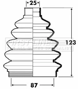 FIRST LINE FIRST LINE FCB6105  FIRST LINE Drive Shaft Cv Boot Kit 