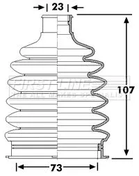  FIRST LINE Drive Shaft Cv Boot Kit