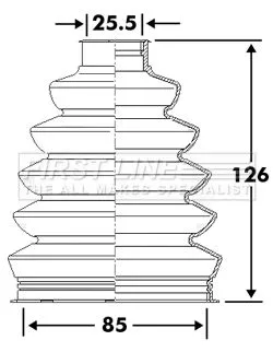  FIRST LINE Drive Shaft Cv Boot Kit
