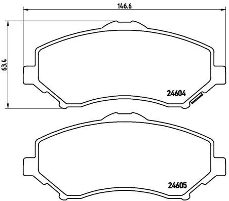 ABS Brake Pad Set, disc brake (11022)