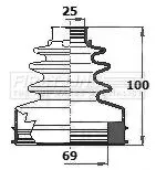 FIRST LINE FIRST LINE FCB6129  FIRST LINE Drive Shaft Cv Boot Kit 