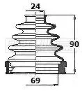 FIRST LINE FIRST LINE FCB6132  FIRST LINE Drive Shaft Cv Boot Kit 
