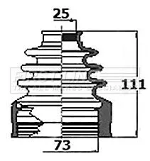 FIRST LINE FIRST LINE FCB6147  FIRST LINE Drive Shaft Cv Boot Kit 
