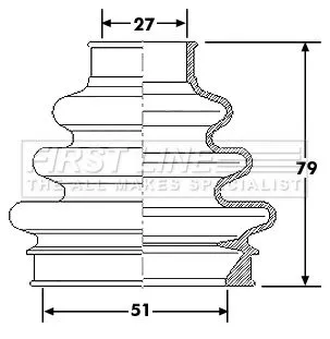  FIRST LINE Drive Shaft Cv Boot Kit