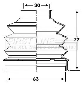 FIRST LINE Drive Shaft Cv Boot Kit