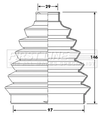 FIRST LINE FIRST LINE FCB6213  FIRST LINE Drive Shaft Cv Boot Kit 