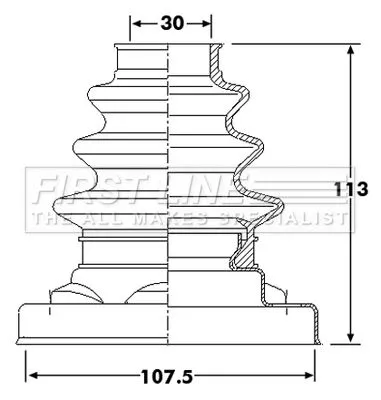  FIRST LINE Drive Shaft Cv Boot Kit
