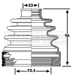 FIRST LINE FIRST LINE FCB6222  FIRST LINE Drive Shaft Cv Boot Kit 