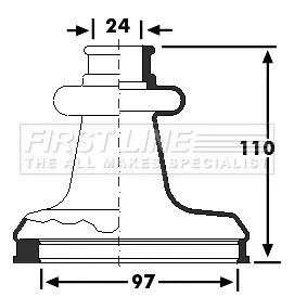 FIRST LINE FIRST LINE FCB6223  FIRST LINE Drive Shaft Cv Boot Kit 