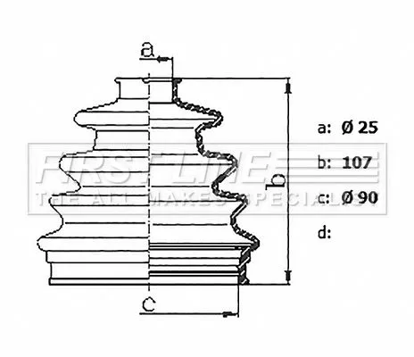  FIRST LINE Drive Shaft Cv Boot Kit
