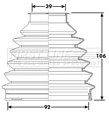 FIRST LINE FIRST LINE FCB6231  FIRST LINE Drive Shaft Cv Boot Kit 