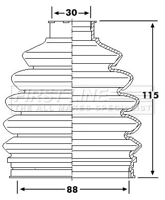 FIRST LINE FIRST LINE FCB6236  FIRST LINE Drive Shaft Cv Boot Kit 