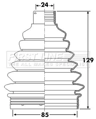 FIRST LINE FIRST LINE FCB6246  FIRST LINE Drive Shaft Cv Boot Kit 