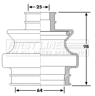  FIRST LINE Drive Shaft Cv Boot Kit