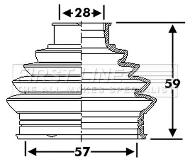 FIRST LINE FIRST LINE FCB6274  FIRST LINE Drive Shaft Cv Boot Kit 