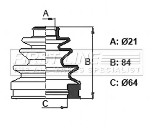  FIRST LINE Drive Shaft Cv Boot Kit