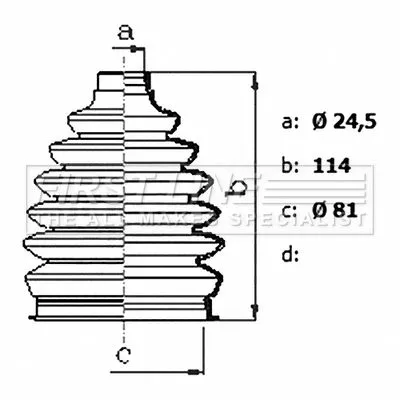  FIRST LINE Drive Shaft Cv Boot Kit
