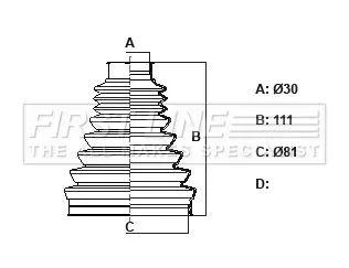 FIRST LINE Drive Shaft Cv Boot Kit