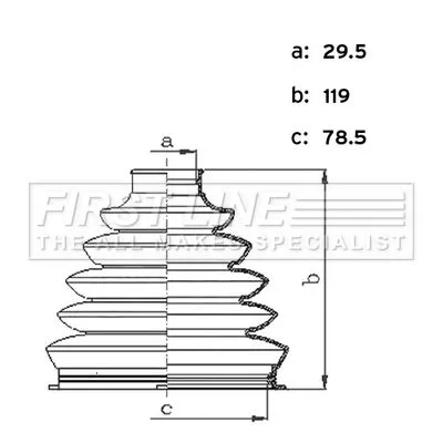 FIRST LINE FIRST LINE FCB6443  FIRST LINE Drive Shaft Cv Boot Kit 