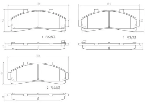 ABS Brake Pad Set, disc brake (P 24 041)