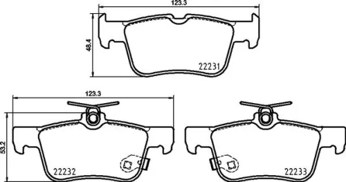 ABS Brake Pad Set, disc brake (P 24 217)