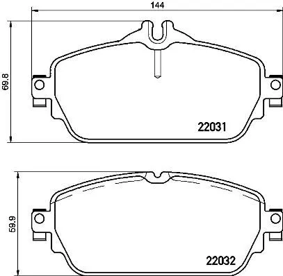 ABS Brake Pad Set, disc brake (P 50 118)
