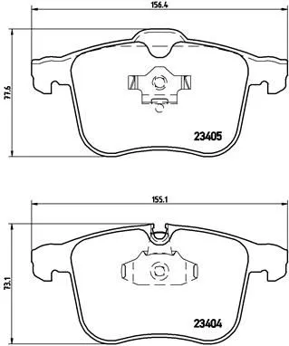 ABS Brake Pad Set, disc brake (P 59 049)