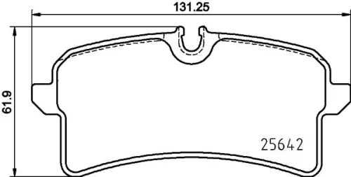 ABS Brake Pad Set, disc brake (P 65 040)