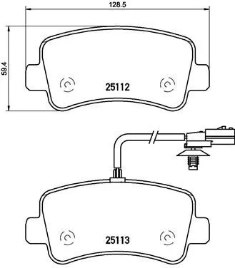 ABS Brake Pad Set, disc brake (P 68 063)