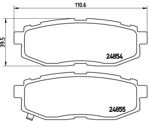 ABS Brake Pad Set, disc brake (P 78 018)